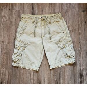 Vintage Jet Lag Cargo Shorts Mens 33 Organic Sanforized Utility Pockets Y2K